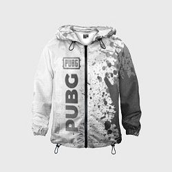 Детская ветровка PUBG - white gradient по-вертикали
