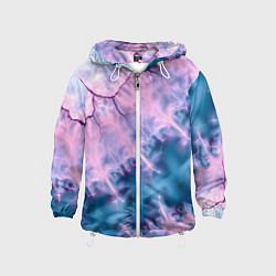 Детская ветровка Вода и розовая абстракция