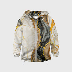 Детская ветровка Золотистые прожилки в мраморе