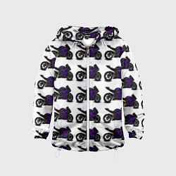 Детская ветровка The motorcycle is dark purple