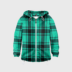 Детская ветровка Checkered turquoise