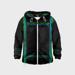Детская ветровка Neon green light blue