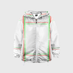 Детская ветровка Neon light green red