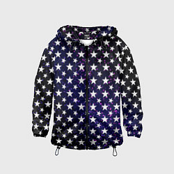 Детская ветровка Паттерн со звёздами тёмно-синий