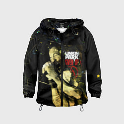 Ветровка с капюшоном детская Linkin Park обложка Given up, цвет: 3D-черный
