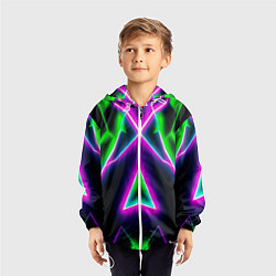 Ветровка с капюшоном детская Multicolored colorful color, цвет: 3D-белый — фото 2