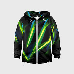 Детская ветровка Geometric neon