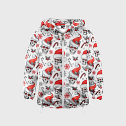 Детская ветровка Новогодние черепа