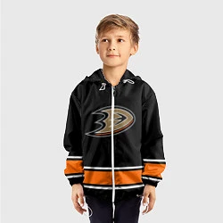 Ветровка с капюшоном детская Anaheim Ducks Selanne, цвет: 3D-белый — фото 2