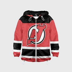 Ветровка с капюшоном детская New Jersey Devils, цвет: 3D-белый