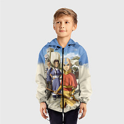 Ветровка с капюшоном детская Легенда об Аанге, цвет: 3D-черный — фото 2