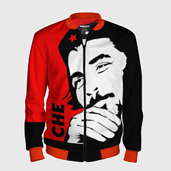 Бомбер мужской Че Гевара, цвет: 3D-красный