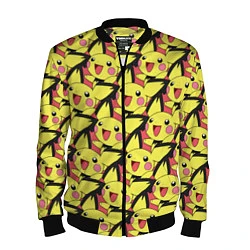 Бомбер мужской Pikachu, цвет: 3D-черный