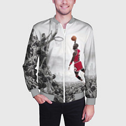 Бомбер мужской Michael Jordan NBA, цвет: 3D-меланж — фото 2