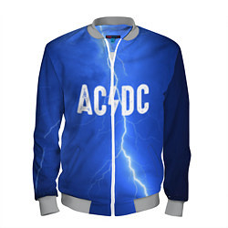 Бомбер мужской AC/DC: Lightning, цвет: 3D-меланж