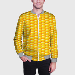 Бомбер мужской Сладкая вареная кукуруза, цвет: 3D-меланж — фото 2