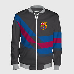 Бомбер мужской Barcelona FC: Dark style, цвет: 3D-меланж