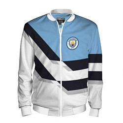 Бомбер мужской Manchester City FC: White style, цвет: 3D-белый