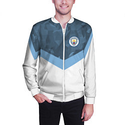 Бомбер мужской Manchester City FC: Sport, цвет: 3D-белый — фото 2
