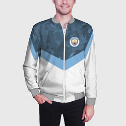 Бомбер мужской Manchester City FC: Sport, цвет: 3D-меланж — фото 2