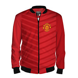 Бомбер мужской FC Manchester United: Reverse, цвет: 3D-черный