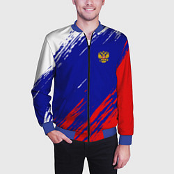 Бомбер мужской RUSSIA SPORT, цвет: 3D-синий — фото 2