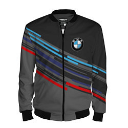 Бомбер мужской BMW BRAND COLOR, цвет: 3D-черный