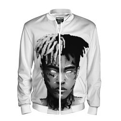 Бомбер мужской XXXTentacion: Pixel Art, цвет: 3D-белый