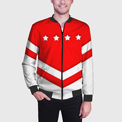 Бомбер мужской Звезды Спартака, цвет: 3D-черный — фото 2