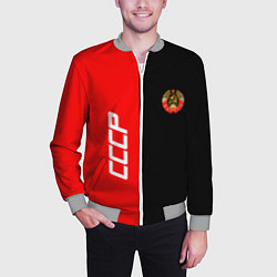 Бомбер мужской СССР: Red Collection, цвет: 3D-меланж — фото 2