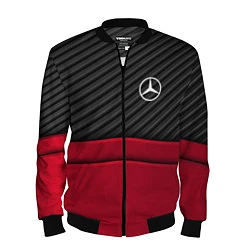 Бомбер мужской Mercedes Benz: Red Carbon, цвет: 3D-черный
