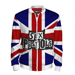 Бомбер мужской Sex Pistols UK, цвет: 3D-белый