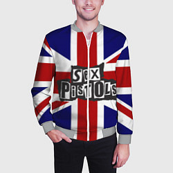 Бомбер мужской Sex Pistols UK, цвет: 3D-меланж — фото 2
