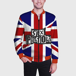 Бомбер мужской Sex Pistols UK, цвет: 3D-красный — фото 2