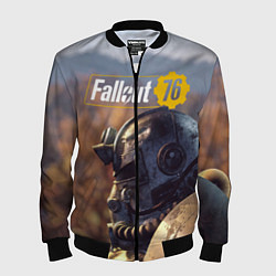 Бомбер мужской Fallout 76, цвет: 3D-черный