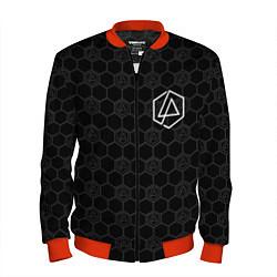 Бомбер мужской Linkin Park: Black Carbon, цвет: 3D-красный
