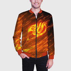 Бомбер мужской NATSU DRAGNEEL, цвет: 3D-красный — фото 2