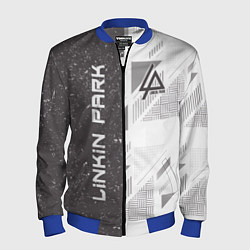 Бомбер мужской Linkin Park: Grey Form, цвет: 3D-синий