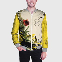 Бомбер мужской TOP: Chlorine, цвет: 3D-меланж — фото 2