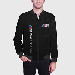 Бомбер мужской BMW M PERFORMANCE CARBON КАРБОН, цвет: 3D-черный — фото 2