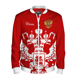 Бомбер мужской Red Russia, цвет: 3D-белый
