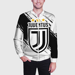 Бомбер мужской Juventus: 3 Stars, цвет: 3D-белый — фото 2