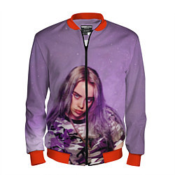 Бомбер мужской Billie Eilish: Violet Fashion, цвет: 3D-красный