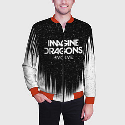 Бомбер мужской IMAGINE DRAGONS, цвет: 3D-красный — фото 2