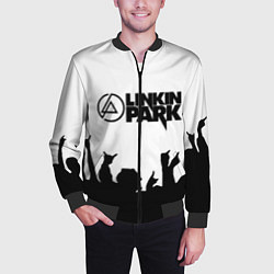 Бомбер мужской LINKIN PARK, цвет: 3D-черный — фото 2