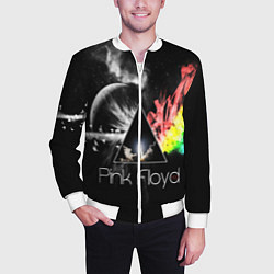 Бомбер мужской PINK FLOYD, цвет: 3D-белый — фото 2