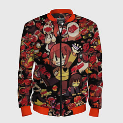 Бомбер мужской UNDERTALE CHARA, цвет: 3D-красный