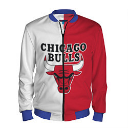 Бомбер мужской CHICAGO BULLS, цвет: 3D-синий