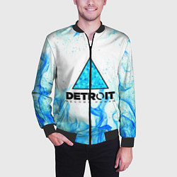 Бомбер мужской DETROIT BECOME HUMAN, цвет: 3D-черный — фото 2
