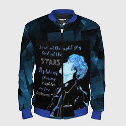 Бомбер мужской Stray Kids, цвет: 3D-синий
